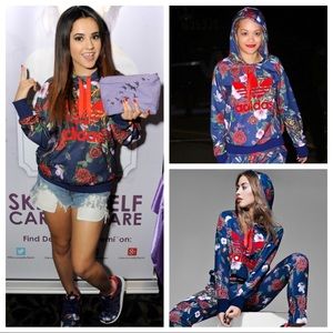 rita ora floral adidas jacket